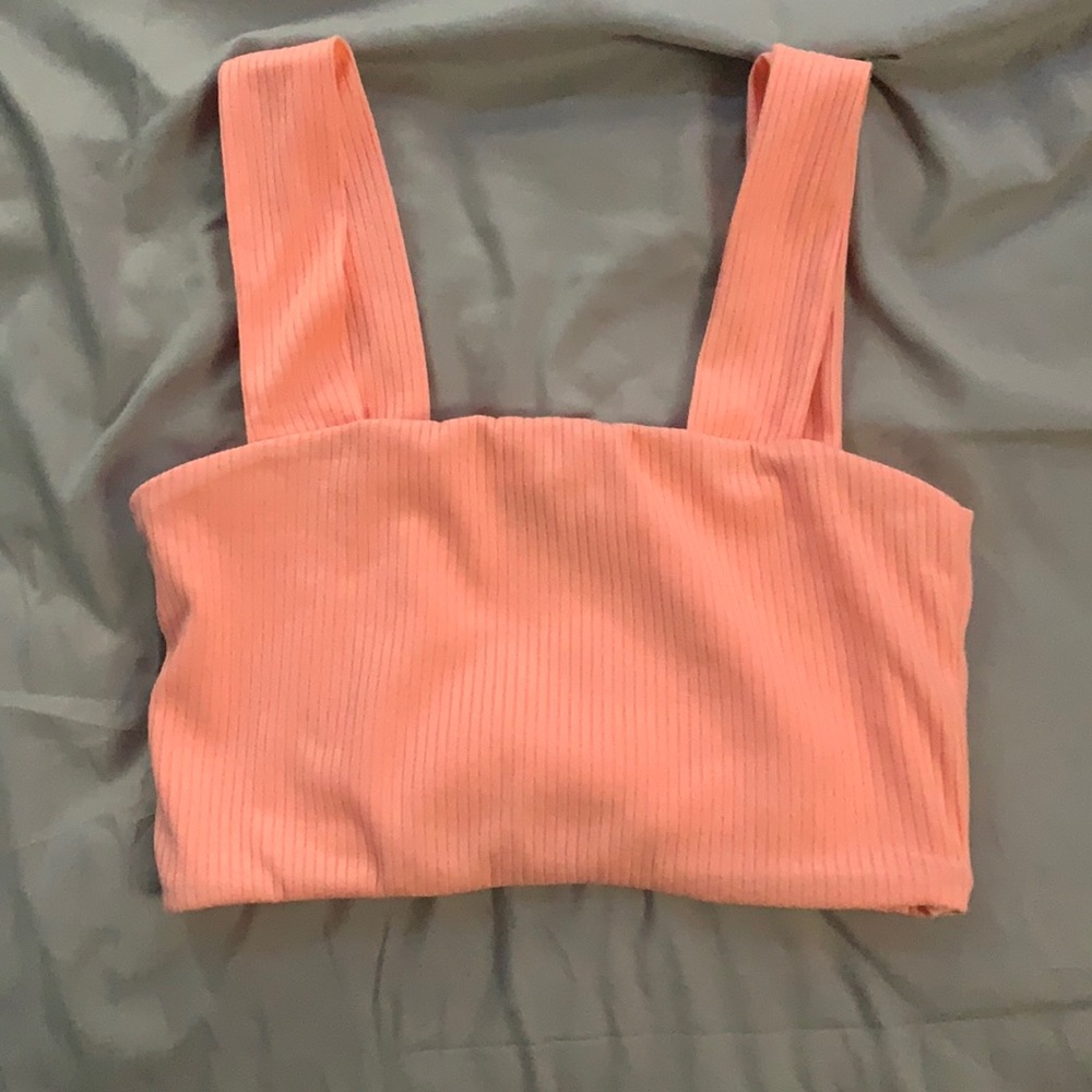 coral tank top shein